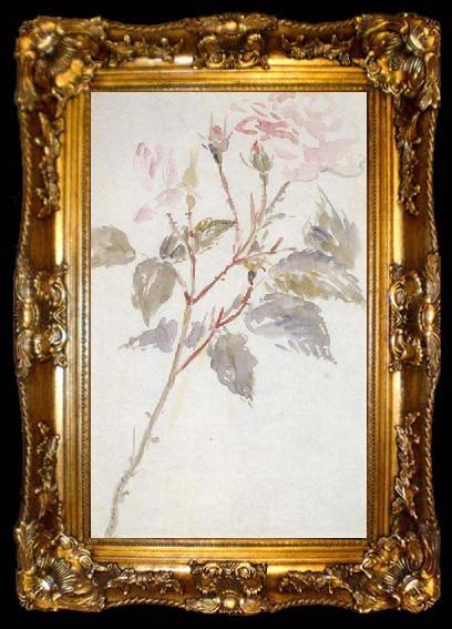 framed  Edouard Manet Eglantines (mk40), ta009-2